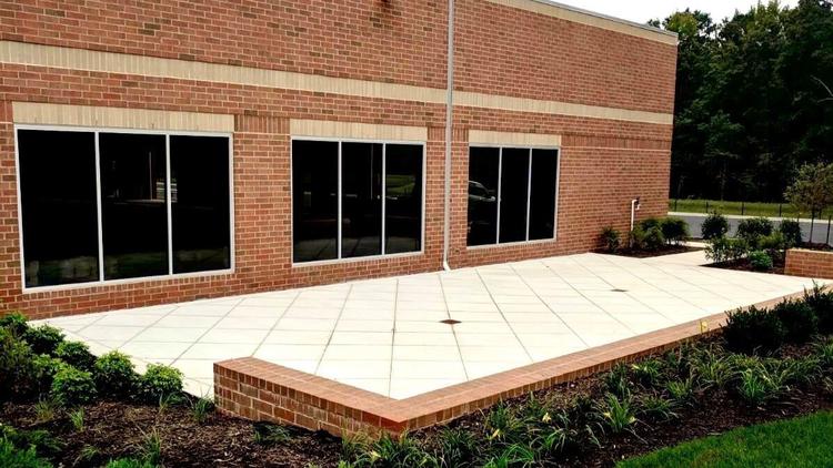The planned patio area of Pooles Island Brewing Co., which plans to open in Middle River in late November. (Courtesy of Pooles Island Brewing Co.)